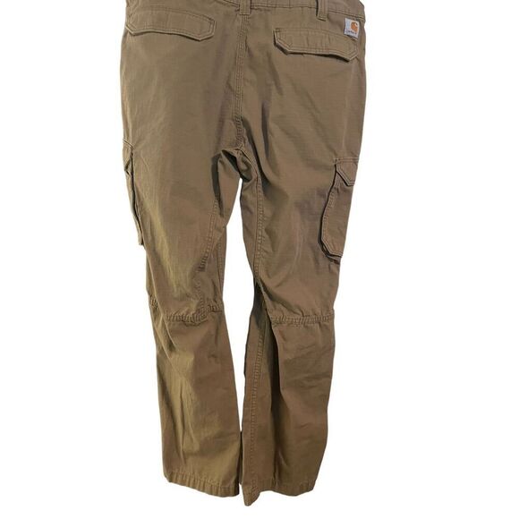 Carhartt Force Tappen Mens Tan Relaxed Fit Cargo Trouser Pants Size 40x30 - Picture 2 of 12
